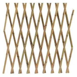Floordirekt Bambus Rankgitter Ausziehbar 60 x 180 cm Braun