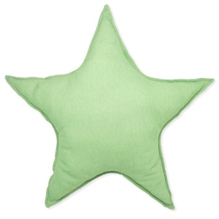 Sternförmiges Dekokissen für Kinderzimmer, gepolstertes Kissen für Kinder, handgefertigt, Möbel und Textilien für Kinderzimmer - Hellgrün
