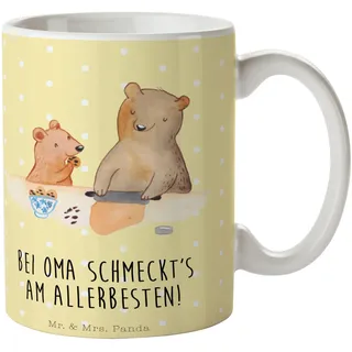 Mr. & Mrs. Panda Tasse Oma Backen - Geschenk, Opa, Muttertag, Omi, Bruder, kochen, Kaffeetassen, Keramiktasse, Enkelkind, Teebecher, Lieblingsoma,
