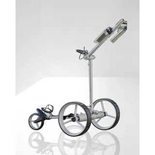 Elektro Golf Trolley Lithium-Batterie Drive GE silber mit Fernbedienung
