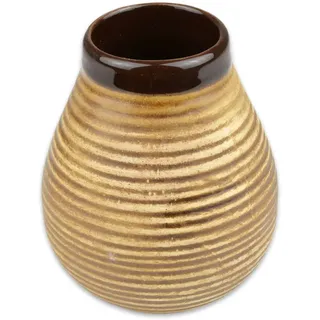 Delicatino - Misiones - Argentinisches Mate-Trinkgefäß aus Kürbis 150-200 ml, Kürbis Tassen Set, Kürbis Becher, Yerba Mate Tee, Kürbis Tee, Bombilla nicht inklusiv