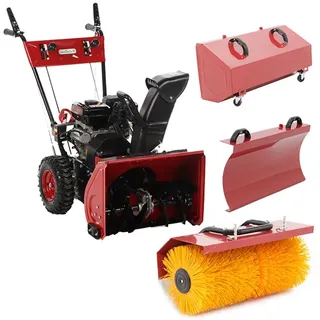 GeoTech SS 680 WEL EVO - Benzin-Schneefräse mit E-Starter - Mehrzweckgerät -  Loncin H200