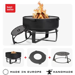 Cook King Feuerschale "VIKING XXL" inkl. Grillplatte und hohem Grillrost