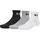 Quarter Socken 3er Pack Weiß 36 5-42