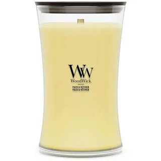 Woodwick Yuzu & Vetiver große Kerze 3 - 4 h