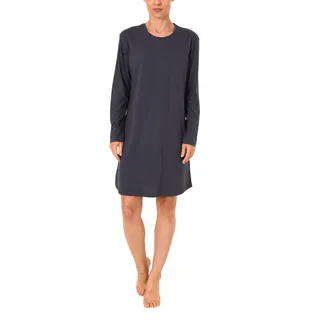 Normann Damen Nachthemd Langarm mit eleganten Minimalprint - 271 213 90 104 - 36-38