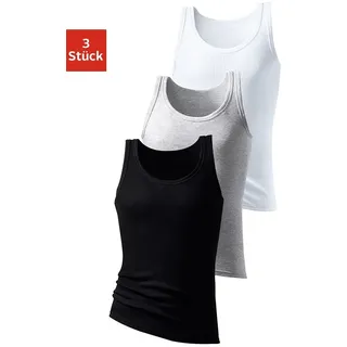 H.I.S. H.I.S Tanktop in grau-meliert, schwarz, weiß), | Gr.: 9