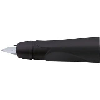 Stabilo Rechtshänder-Griffstück für ergonomischen Schulfüller mit Anfänger-Feder A - EASYbirdy in schwarz