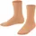 Unisex Kinder Socken K So Baumwolle einfarbig 1 Paar Orange Peach 8766 23-26