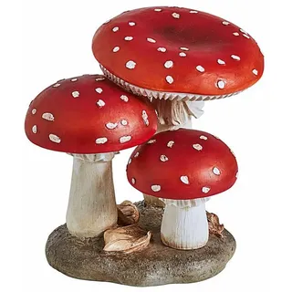 Mirabeau Dekoobjekt Deko-Pilz Lupton rot/weiß rot