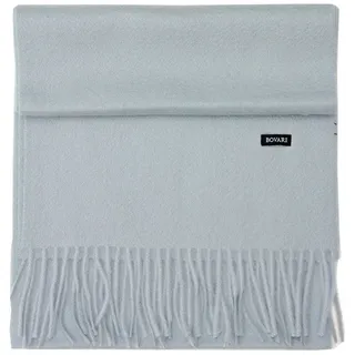 Bovari Kaschmirschal Kaschmir Schal Herren – 100% Kaschmir / Cashmere – Premium Qualität, 180 x 31 cm blau