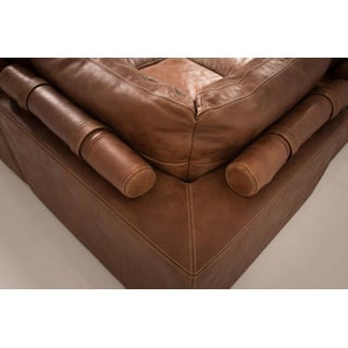 JVmoebel Ecksofa, Ecksofa Moderne Sofa Eck Couch Garnitur Design Polster 100% Leder braun