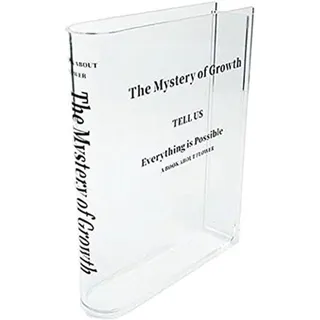 Famanu Bücher-Vase - Dekorative Vase - Blumen Präsentieren - Transparent
