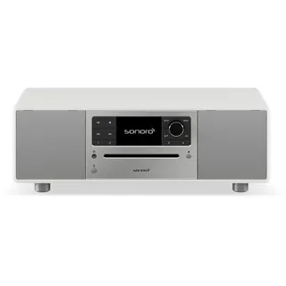 sonoro Prestige Kompaktanlage mit CD Player (UKW, DAB Plus, Spotify, Amazon, Deezer) Weiß