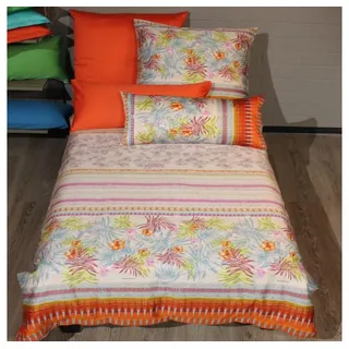 Bassetti Bettwäsche SORRENTO V1 155 x 220 cm, Mako-Satin, 2 teilig orange