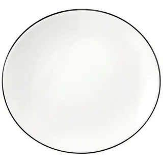 SELTMANN WEIDEN Frühstücksteller oval 21 cm schwarz