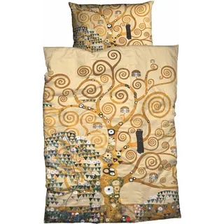 GOEBEL Bettwäsche Lebensbaum beige (135x200+80x80cm)