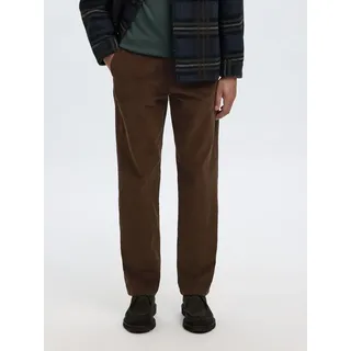 Selected Cordhose SLH196-STRAIGHT MILES CORD PANT W NOOS braun 32