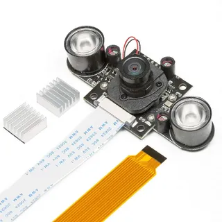 Arducam Tag-Nachtsicht für Raspberry Pi Kamera, automatische IR-Cut-Schaltung, ganztägige Bildunterstützung, IR-LED für schwaches Licht und Nachtsicht, M12-Objektiv austauschbar, OV5647 5MP 1080P