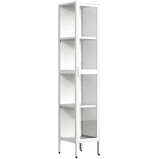 VCM Standvitrine Floka 35 x 30 x 160 cm Weiß