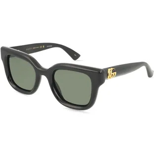 Gucci GG1828S Damen-Sonnenbrille Vollrand Rund Kunststoff-Gestell, Schwarz