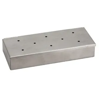Smoker Box / Räucherbox , 22,5 x 9 x 4 cm, Edelstahl, Grillzubehör