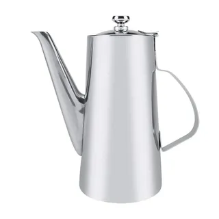 Restokki 2L Edelstahl Teekanne Thermokanne, Elegante Kaffeekanne Teekanne Edelstahl Wasserkocher Kaltwasserkanne Für Restaurants, Konferenzräume, Wohnzimmer(2L)