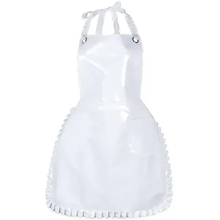 Bemvp wasserdichte PVC-schürze, Verstellbare Spitzenschürze Für Damen, Robuste Arbeitsschürze, Extra Schürze Zum Kochen, Für Küche Und Grillen