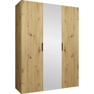 Mirjan24 Drehtürenschrank Malaga 150 x 202 x 52 cm Braun