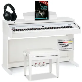 Classic Cantabile DP-50 E-Piano (Weiß matt, Set