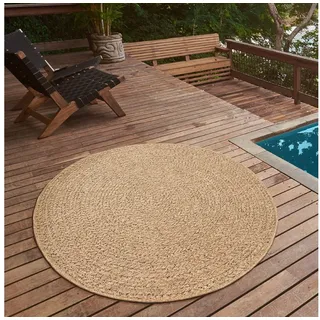 The CarPET Kansas Juteteppich Ø 120 cm Beige