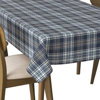 HEKO PANELS Tischdecke abwaschbar, Kariert, 140 x 240 cm | Tischtuch Outdoor, wasserabweisende Gartentischdecke mit Fleckschutz, dekorative Tafeldecke für gedeckte Tische