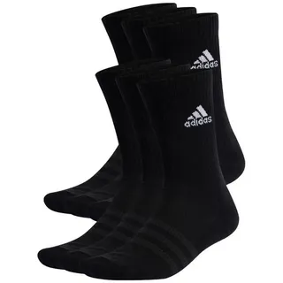 adidas Cushioned Sportswear Crew Socken 6er Pack Black / White 34-36