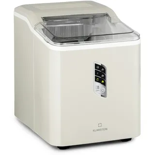 Klarstein Albaron Eiswürfelmaschine Bullet-Eis 12 kg / 24 h 1,5 Ltr. Display Creme