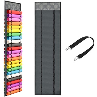 REHOC Vinyl Rollenhalter mit 48 FäChern, Vinyl Rollen Aufbewahrungs Organisator, Wand Bastelraum Organisatoren und Aufbewahrung, Grauer