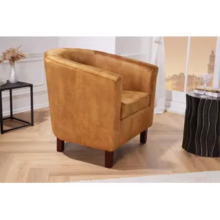 Riess-Ambiente Sessel HEMINGWAY Samt 0 x 0 x 0 cm Senfgelb