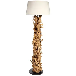 Exotischerleben Möbel Bressmer Stehlampe Treibholz CLEON 165 cm große Design Holz Lampe