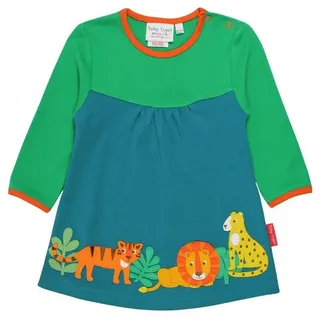 Toby Tiger Kleid mit Raubkatzen Applikation in grün | Gr.: 110
