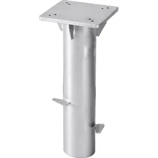 Schneider Bodenplatte Universal Stahl 16 x 16 cm Silber