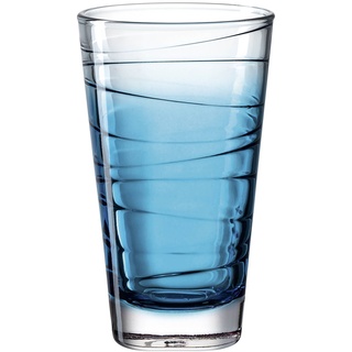 6er Set Leonardo Longdrinkglas Vario 280 ml Glas Blau