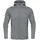 Kapuzenjacke Kinder steingrau meliert/schwarz 164