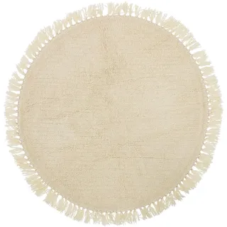 Bloomingville Lenea Wollteppich Ø 110 cm Natur