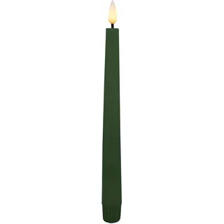 Dinnerkerze LED 2er-Set WINTER (DH 2.20x17.50 cm) - grün - DH 2.20x17.50 cm