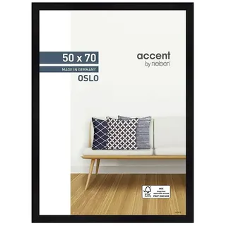 Accent Holzrahmen Oslo  (50 x 70 cm, Schwarz)
