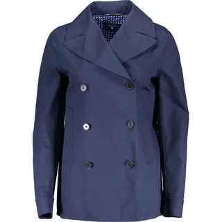 Damen-Blazer Blau: Sportjacke mit Knöpfen und Taschen im Stil - Blau - S