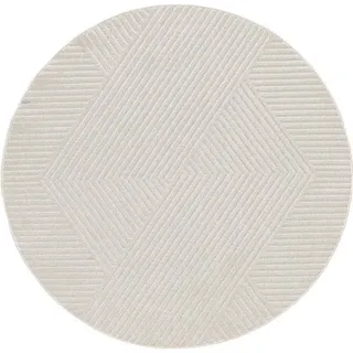 benuta pop Mars Outdoor-Teppich Ø 160 cm Weiß