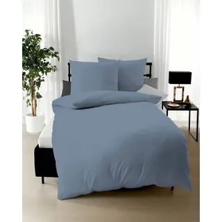 KAEPPEL Uni Mako-Satin taube 155 x 220 cm + 80 x 80 cm