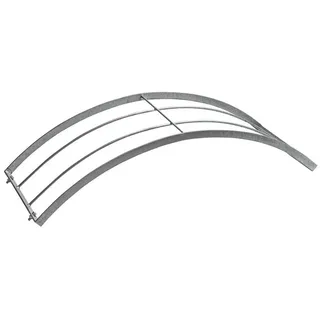 Dehner Rosenbogen Halbbogen 70 x 40 x 40 cm Dunkelgrau