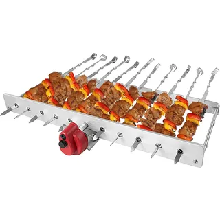 Kaufbei RAMBO Grillaufsatz 3.0 Schaschlik Mangal Motor Spießdreher 12 Spieße