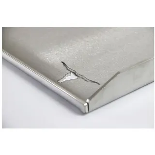 Kette ́s Grillzubehör Grillplatte Edelstahl Plancha/Grillplatte/Burger Platte/BBQ-Platte alle 415mm Lang, rostfreier Edelstahl 1.4301 471 cm